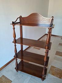 Libreria in legno stile classico, 4 ripiani