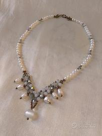 Collana Vintage Vittoriano Perle di Fiume elegante