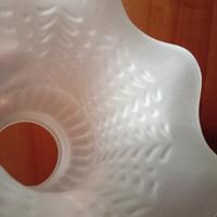 VECCHIO PARALUME IN VETRO SATINATO LAMPADA VINTAGE