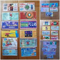 Biglietti lotterie varie blocco di 34