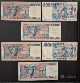 Lotto banconote italiane 