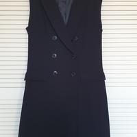 Mini abito nero stile blazer senza maniche_H&M