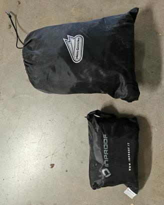 Antipioggia moto scarpe e tuta completo 