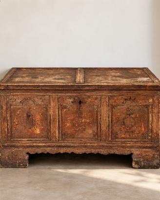 Cassapanca antica in legno originale