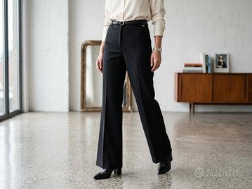 Pantaloni neri gessati Sarah Chole tg 42 (It)