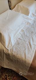 Completo letto cotone o misto lino grande effetto 