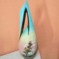 Antico vaso dipinto a  mano Artista"Casini"