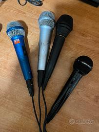 4 Microfoni con cavo