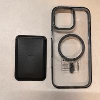 Cover + Portafoglio magsafe iPhone 16pro max