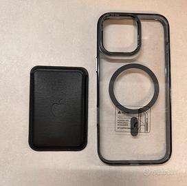 Cover + Portafoglio magsafe iPhone 16pro max