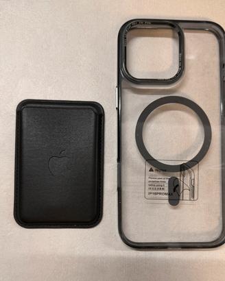 Cover + Portafoglio magsafe iPhone 16pro max