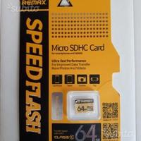 Scheda Micro SD Remax SDHC Card Speed Flashh 64GB