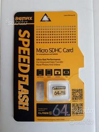 Scheda Micro SD Remax SDHC Card Speed Flashh 64GB