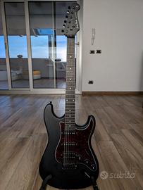 Chitarra elettrica Stratocaster HSS + Fodera Ibane