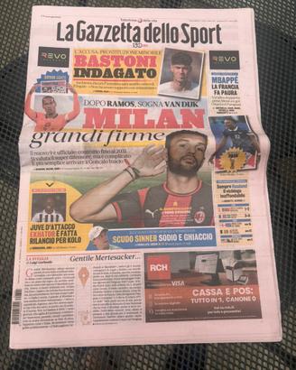 Giornale Calcio 1 Luglio2026 Gazzetta Dello Sport