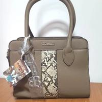 BB CAVALLI BORSA DONNA CON TRACOLLA COLORE TORTORA