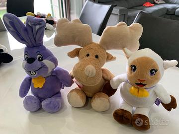 Giochi, 3 Peluche Coniglio Pecora Renna di Natale