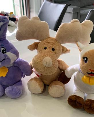 Giochi, 3 Peluche Coniglio Pecora Renna di Natale