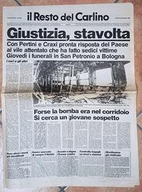 IL RESTO DEL CARLINO 345 Bomba Bologna 25-12-1984