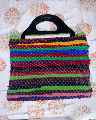 Borsa a Mano Artigianale in Tessuto Intrecciato
