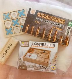 giochi  di società in legno più le carte 🃏
