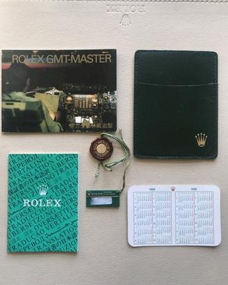 ACCESSORI ROLEX GMT MASTER ANNO 1995 CH ORIGINALI
