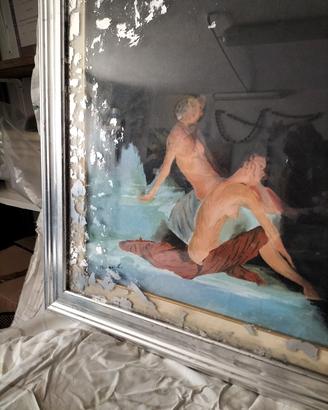 Quadro in foglia d' argento 