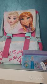zaino scuola FROZEN più astuccio