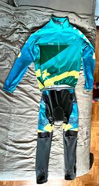 Completo  da ciclismo invernale taglia XL