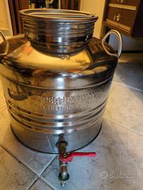 Contenitore inox  18/10 per olio  