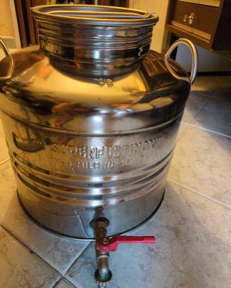 Contenitore inox  18/10 per olio  