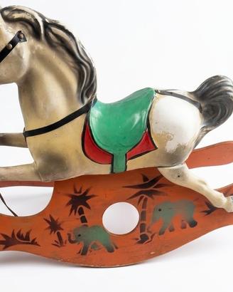 Cavallino a dondolo vintage anni '30