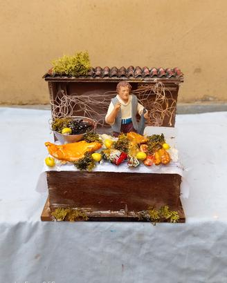 presepe artigianale  banco pesce