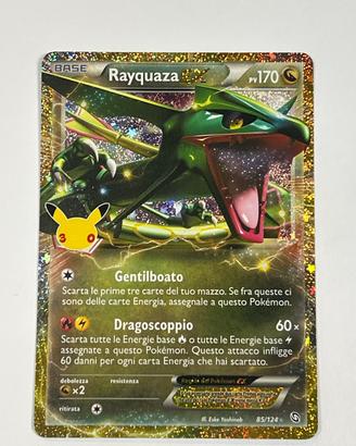 Carte Pokemon Rayquaza 30esimo anniversario
