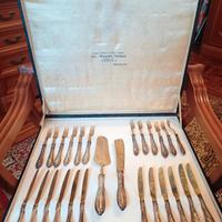 Set da Dessert/Frutta in Argento 800 da lucidare 