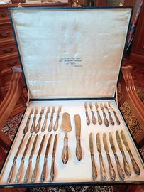 Set da Dessert/Frutta in Argento 800 da lucidare 