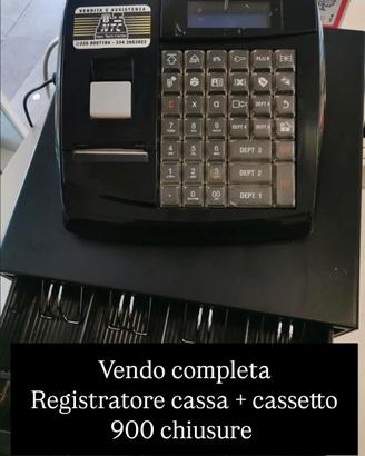 REGISTRATORE DI CASSA CON CASSETTO