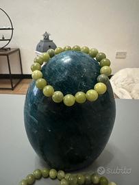 Mala/bracciale in Giada Xinyi elastico