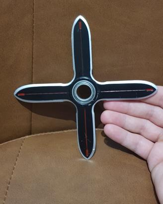 Fidget spinner anime in metallo, stile Shuriken
