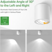 faretto elegante da soffitto, bianco o nero