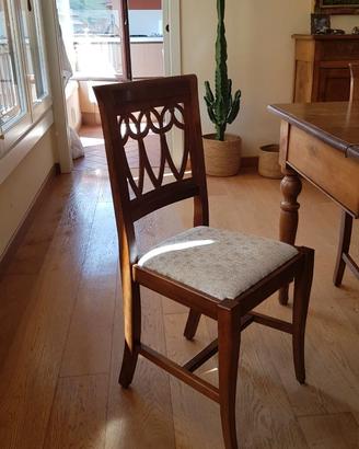 sedie in legno massello