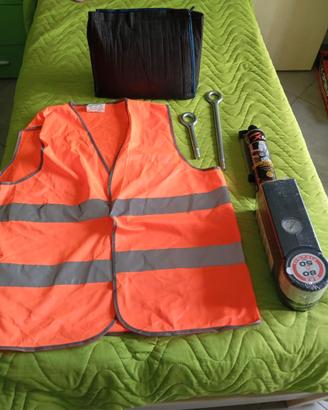 Compressore auto più kit gonfiaggio ruote
