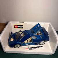 Lamborghini Diablo 1990 Bburago 1:18 Blu Iconico
