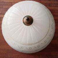 plafoniera vintage vetro satinato 