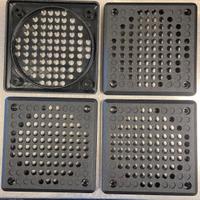 Copri casse autoradio quadrato in plastica