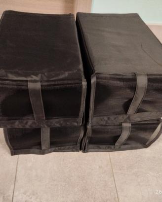 4 Scatole nere per scarpe   22x34x16 cm solo 5€!!