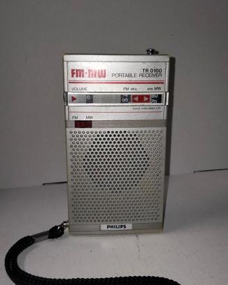 Radio portatile analogica Philips TR0100 anni 80