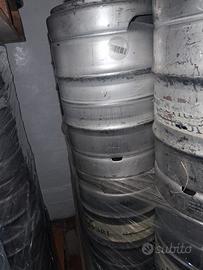 Fusti acciaio 20 litri birra/vino