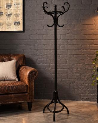 Attaccapanni da terra stile Thonet nero