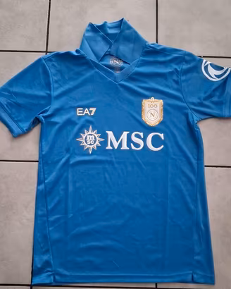 Maglia calcio Napoli azzurra 